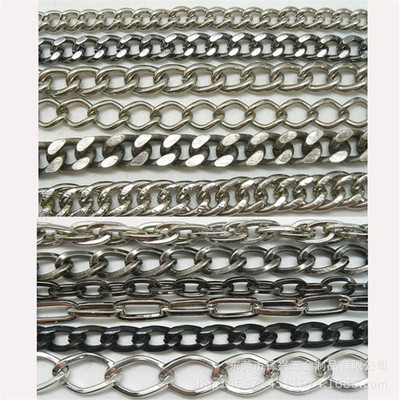 金属开云体育铁磨链 浅金色电镀箱包开云体育 