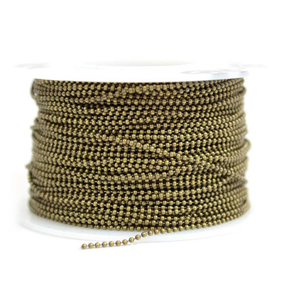 不锈钢开云体育挂链饰链 箱包铜铁链饰品配件 波珠链窗帘拉珠链供应