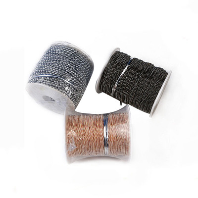 不锈钢开云体育挂链饰链 箱包铜铁链饰品配件 波珠链窗帘拉珠链供应