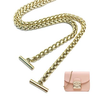 灯笼链包包开云体育箱包五金配件浅金色BSK链金属孖圆链包包配件直供 - 2