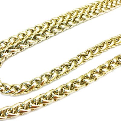 灯笼链包包开云体育箱包五金配件浅金色BSK链金属孖圆链包包配件直供 - 4