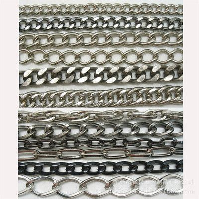 金属开云体育铁磨链 浅金色电镀箱包开云体育  - 2