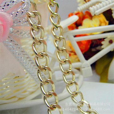 金属开云体育铁磨链 浅金色电镀箱包开云体育  - 3