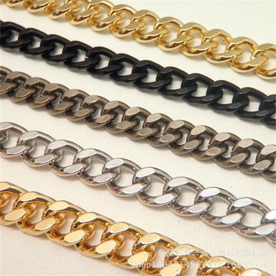 金属开云体育铁磨链 浅金色电镀箱包开云体育  - 4