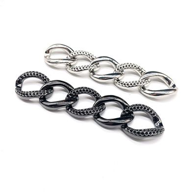 女士包包点钻合金纽链侧身开云体育 diy斜挎包配件金属挂链定制 - 5