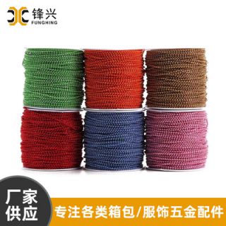 不锈钢开云体育挂链饰链 箱包铜铁链饰品配件 波珠链窗帘拉珠链供应